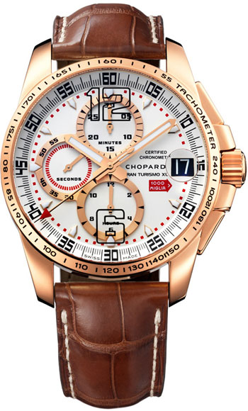 Chopard MILLE MIGLIA GT XL CHRONO MENS Gold Watch 161268-5003 - Click Image to Close